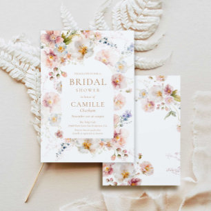 Wildflower Garden Bridal Shower Invitation