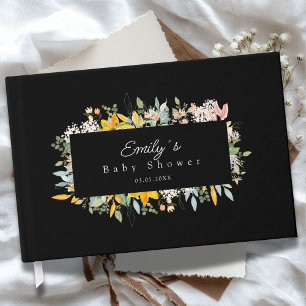 Wildflower Garden Charm   Baby Shower Guest Book