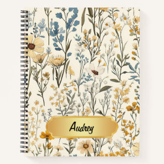 Wildflower Garden Floral Notebook