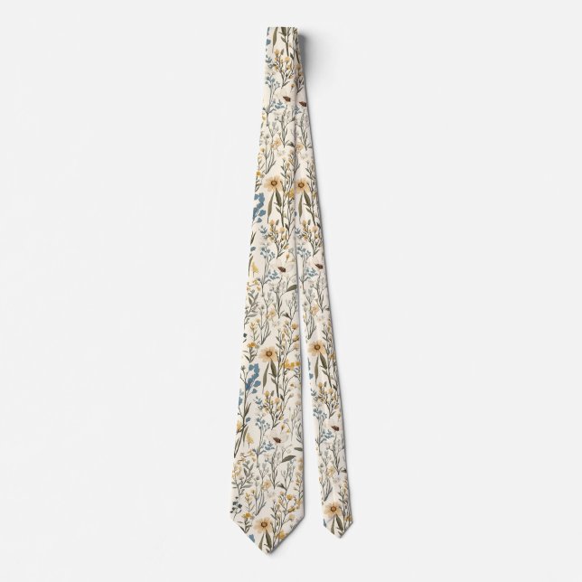 Wildflower Garden Floral Tie (Front)
