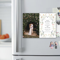 Wildflower Garden Floral Wreath Save The Date