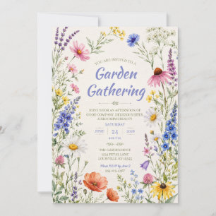 Wildflower Garden Gathering Floral Invitation