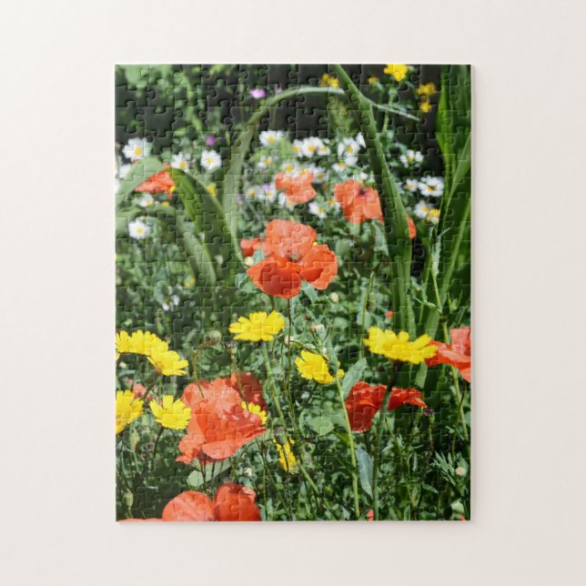 Wildflower garden jigsaw puzzle (Vertical)