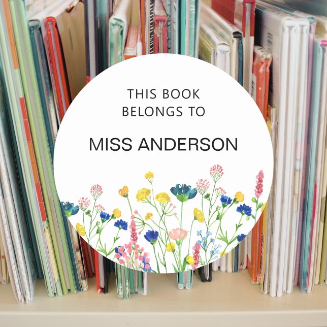 Wildflower Garden property of bookplate sticker (Creator Uploaded)