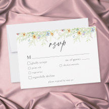 Wildflower Garden Rustic Floral Wedding