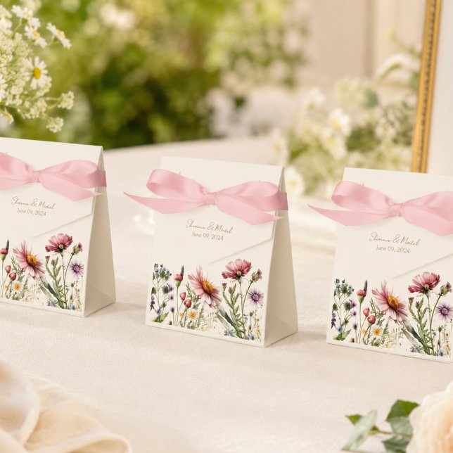 Wildflower Garden Wedding Favour Box (Creator Uploaded)