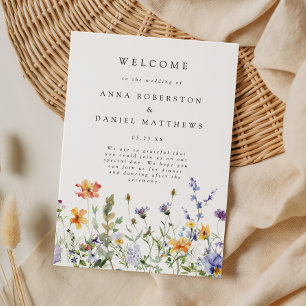 Wildflower Garden Wedding Program