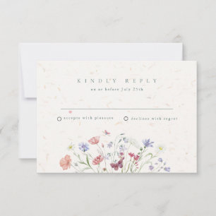 Wildflower Garden Wedding RSVP