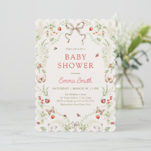 Wildflower Gender Neutral Baby Shower Invitation