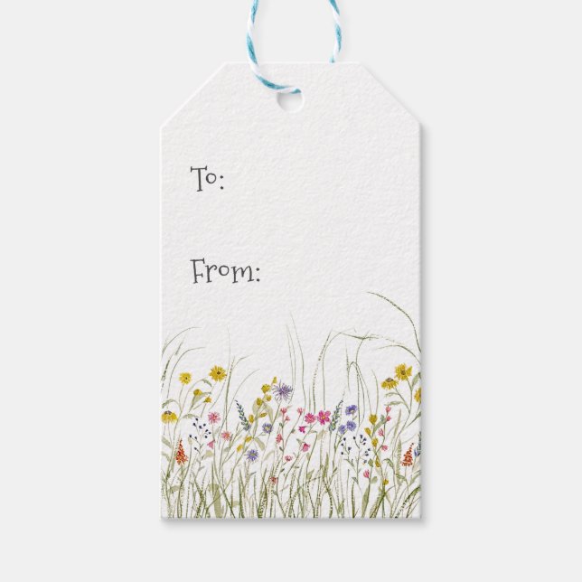 Wildflower Gift Tag (Front)