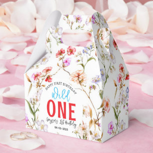 Wildflower Girl 1st Birthday Party Favour Box