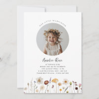 Wildflower Girl Photo 1st Birthday 