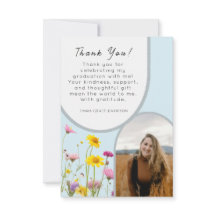 Wildflower Graduation Arch Photo Elegant Thank You