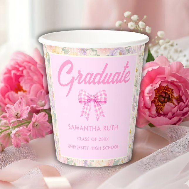 Wildflower Graduation Paper Cups (Creator Uploaded)