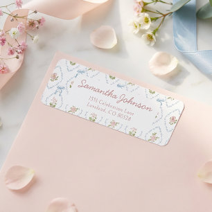 Wildflower Graduation Party Return Address Label