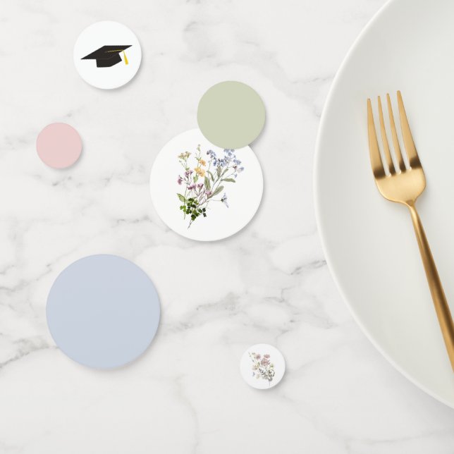 Wildflower Graduation Table Confetti Floral Boho (Group)
