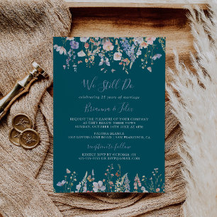 Wildflower Green We Still Do Vow Renewal Invitation