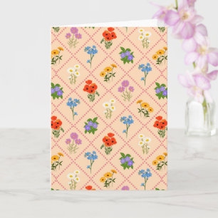 Wildflower Harlequin Garden Card