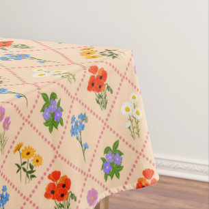 Wildflower Harlequin Garden Tablecloth