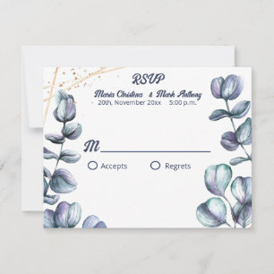 Wildflower Harmony Wedding RSVP Card
