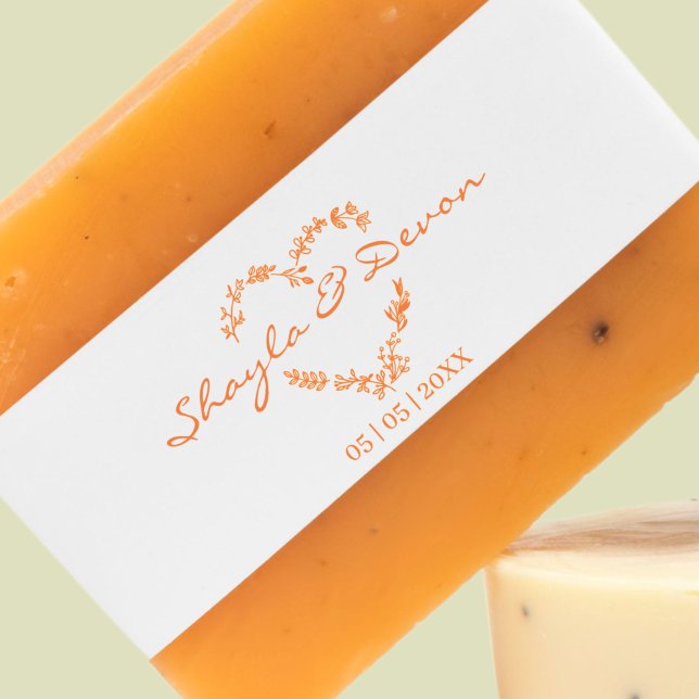 Wildflower Heart Branches & Leaves Wedding Rubber Stamp (Creator Uploaded)