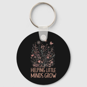Wildflower Helping Little Minds Grow Teacher Back  Key Ring