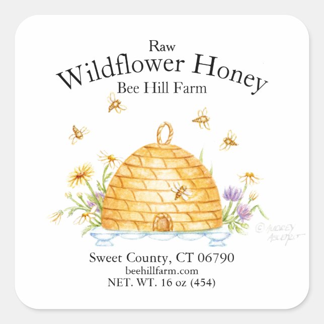 Wildflower Honey Stickers (Front)