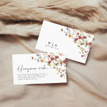 Wildflower Honeymoon Wish Enclosure Card<br><div class="desc">Wildflower Honeymoon Wish Enclosure Card. This stylish & elegant honeymoon wish enclosure card features gorgeous hand-painted watercolor wildflower floral. Find matching items in the White Wildflower Dreams Collection.</div>