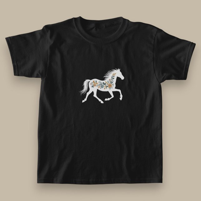Wildflower Horse Design with Country Western Vibe T-Shirt (Creator Uploaded)