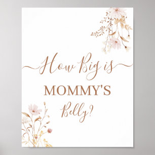 Wildflower How Big is Mummy's Belly sign