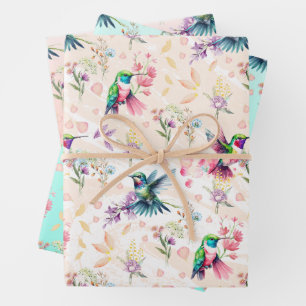 Wildflower & Hummingbird Wrapping Paper