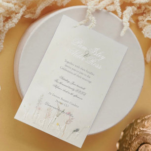 Wildflower Jars Boho Wedding Invitation
