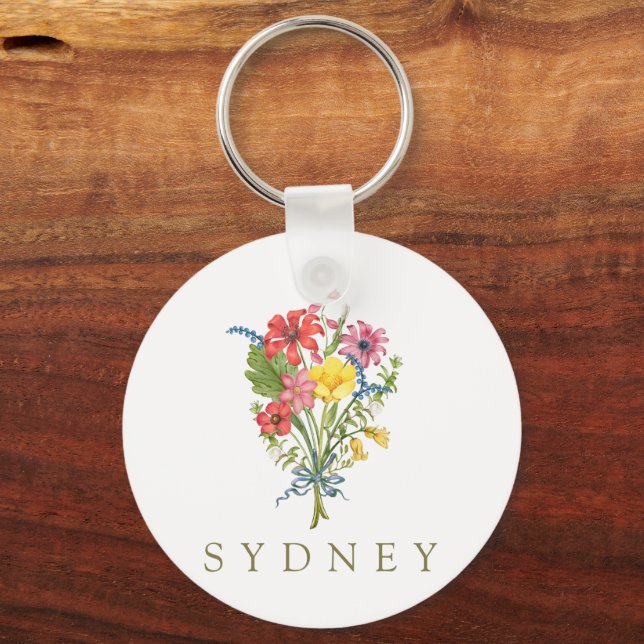 Wildflower Key Ring (Front)