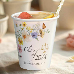 Wildflower Law School   Class of Graduation Paper Cups