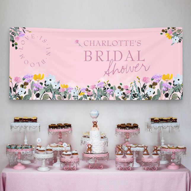 Wildflower Lawn Love is in Bloom Bridal Shower Banner (Creator Uploaded)