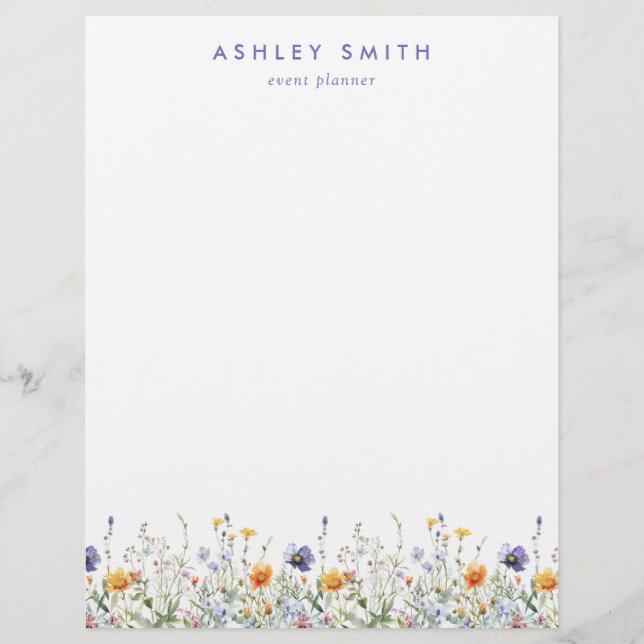 Wildflower Letterhead (Front)