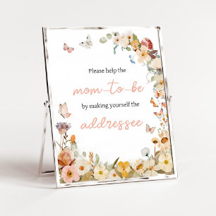 Wildflower Little Butterfly Envelope Station Poster
