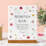 Wildflower Love in Bloom Bridal Shower Mimosa Bar Acrylic Sign<br><div class="desc">Enhance your love is in bloom bridal shower theme with this stunning Personalised Wildflower Love in Bloom Bridal Shower Mimosa Bar Acrylic Sign. Perfect for a love in bloom bridal shower theme or love is blooming bridal shower theme, this elegant sign complements a wildflower bridal shower theme and floral bridal...</div>