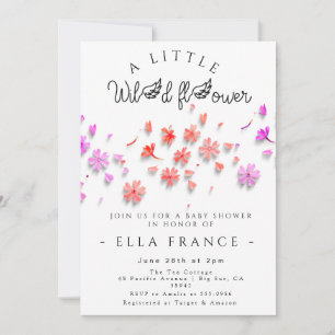 Wildflower Love Is in Bloom Baby Shower Invitation