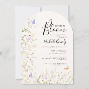 Wildflower Love Is In Bloom Bridal Shower Invitation