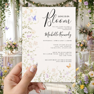 Wildflower Love Is In Bloom Bridal Shower Invitation