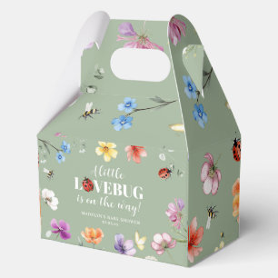 Wildflower Lovebug Baby Shower Favour Box