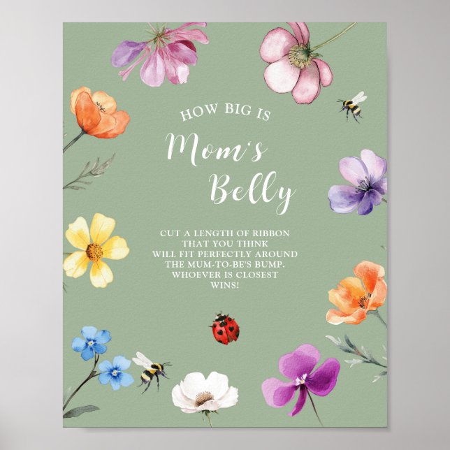 Wildflower Lovebug How Big Is Mum Belly Poster (Front)