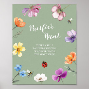 Wildflower Lovebug Pacifier Hunt Poster