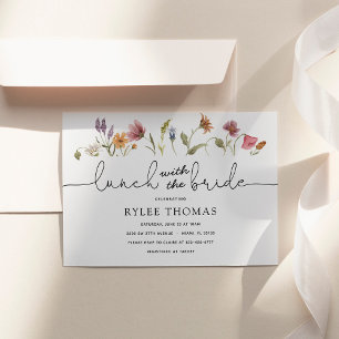 Wildflower Lunch with the Bride Shower Invitation