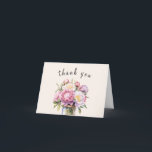 Wildflower Mason Jar Rustic Bridal Shower  Thank You Card<br><div class="desc">Wildflower Mason Jar Rustic Bridal Shower Thank You Card</div>