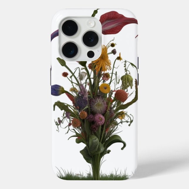 Wildflower Meadow Abstract Bloom – Apple  Case-Mate iPhone Case (Back)