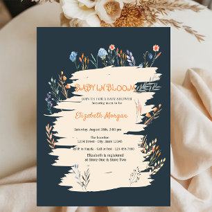 Wildflower Meadow Baby in Bloom Baby Shower Invitation