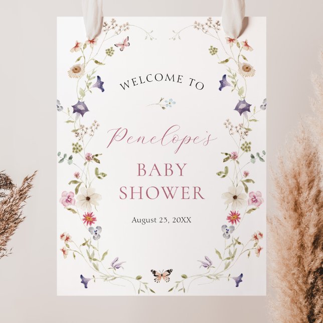Wildflower Meadow Baby Shower Poster (Creator Uploaded)