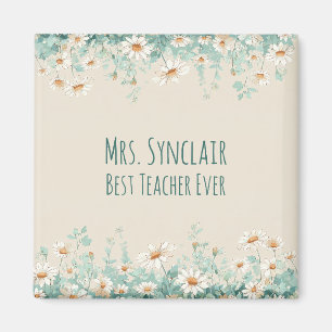 Wildflower Meadow Best Teacher Ever Appreciation Magnet